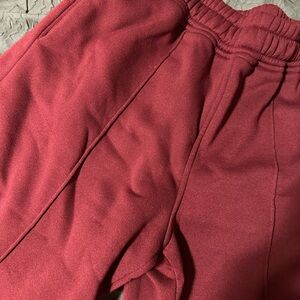 Burgundy sweatpants